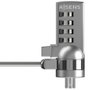 AISENS Cable de Seguridad con Cerradura de Combinación 1,5m Plata ASLK-D40N01-SL